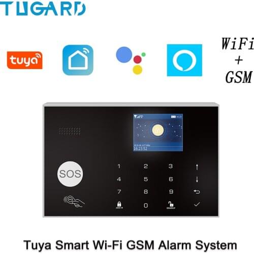 Wifi Gsm Home Security Alarm System with IP camera smoke detector siren Smart home accessories Android Ios Apps Control