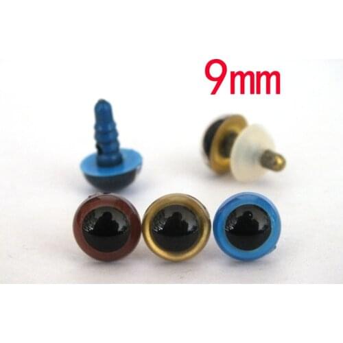 High-quality 9mm Stuffed Animals eyes -brown and gold and blue color