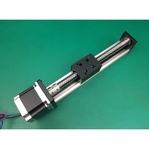 High Precision effective stroke550mm 600mm Ballscrew 1204 1605 1610 ball screws Sliding Table+1pc nema 23 stepper motor Linear