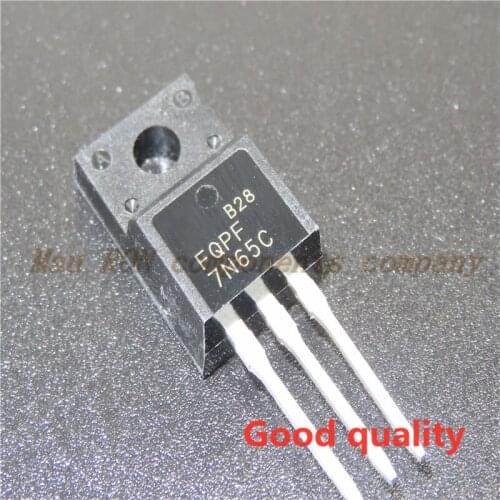 10PCS/LOT FQPF7N65C 7N65 FQPF7N65 TO-220F TO-220F MOS p new original In Stock
