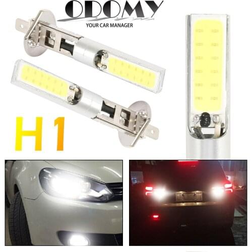 2pcs H1 Car Driving Bulb Super Bright White Light Car Accessories Led Headlight Bulbs Automobile LED High Power Fog Lamp