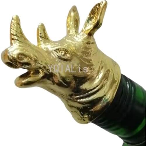 4 Colors Metal Elephant Head Pourer Bar Tools Rose Gold Wine Mouth Safe and Healthy Bottle Decoration Gift Art Red Wine Bottle