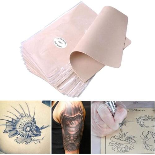 5/10pcs Blank Tattoo Practice Artific Skin Exercise Tattoos and Micro blading Eyebrows Practice Skin Tattoo Supplies