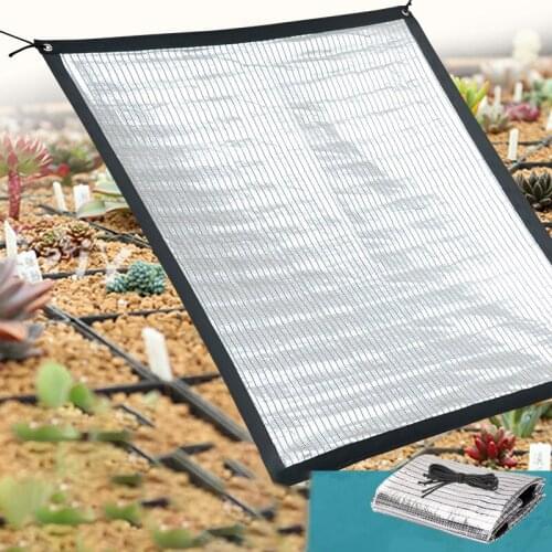 75% Aluminum Foil Sun Shade Sails Outdoor Reflective Sun Shelter Home Balcony Succulent Plant Cover Shading Net Reflect Sunlight