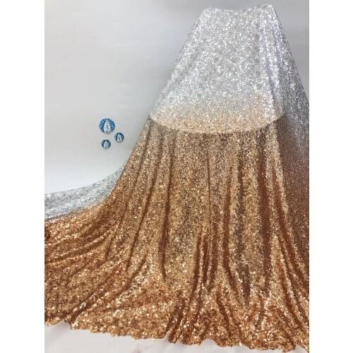 African Sequin Lace Fabric 2021 High Quality Lace French Tulle Lace Fabric Nigeria Wedding Lace Fabric XB4625