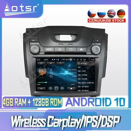 Android 10 PX6 128G For Chevrolet S10 D-MAX 2013 Car DVD GPS Navigation Auto Radio Stereo Video Multimedia Player HeadUnit 2din