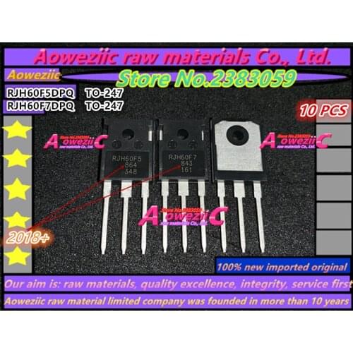 Aoweziic 2018+ 100% new imported original RJH60F5DPQ RJH60F5 80A 600V RJH60F7DPQ RJH60F7 90A 600V TO-247 IGBT tube