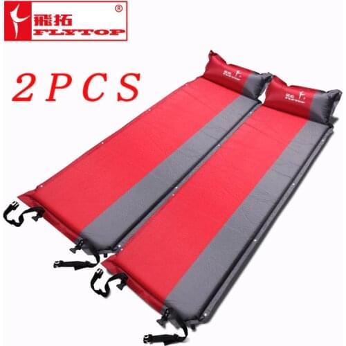 New Hot sale (170+25)*65*5cm single person automatic inflatable mattress outdoor camping fishing beach mat on sale/ wholesale