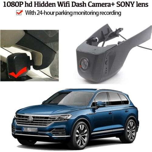 Car DVR Wifi Video Recorder Dash Cam Camera For Volkswagen Touareg 2018 2019 2020 high quality Night vision full hd CCD