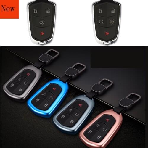 Aluminum alloy car key case car keychain car key bag for Cadillac SRX XTS CTS XT5 CT6 ATSL