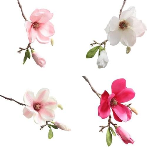 1 Pc Fake Flower Artificial Simulation White Pink Bud Bridal Wedding Home Living Room Bedroom Office Decor Wholesale Cheap 2021