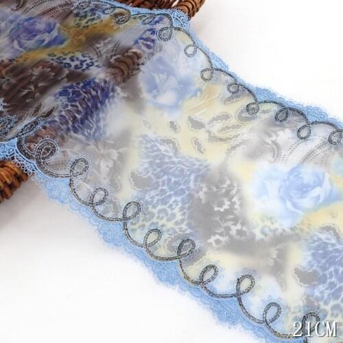 2Yds Exquisite Fashion Embroidered Mesh Tulle Lace Trimmings Two Sides Laces Doll Dress Accessories Lace Sewing Crafts Fabric