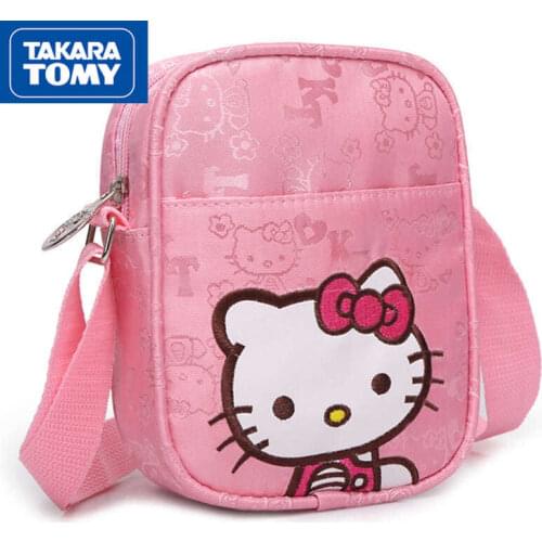 Takara Tomy Hellokitty Cute Creative Exquisite Large Capacity Little Princess Girl Small Backpack Messenger Bag