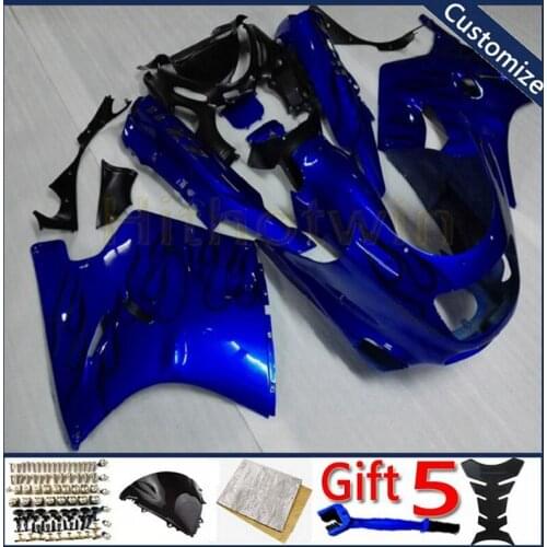 Motor panels For ZX11 ZZ-R1100 1990 1991 1992 1993 1994 1995 1996 1997 1998 1999 2000 2001 motorcycle bodywork kit blue