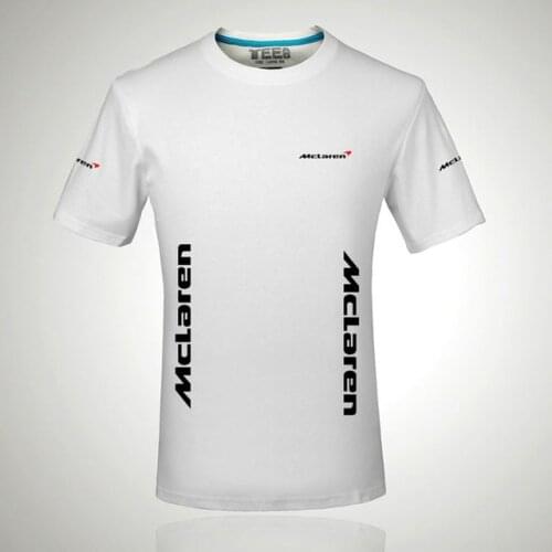 New Fashion Short Sleeve T-shirt Men McLaren print t shirt O-neck shirts tops clothes Tee