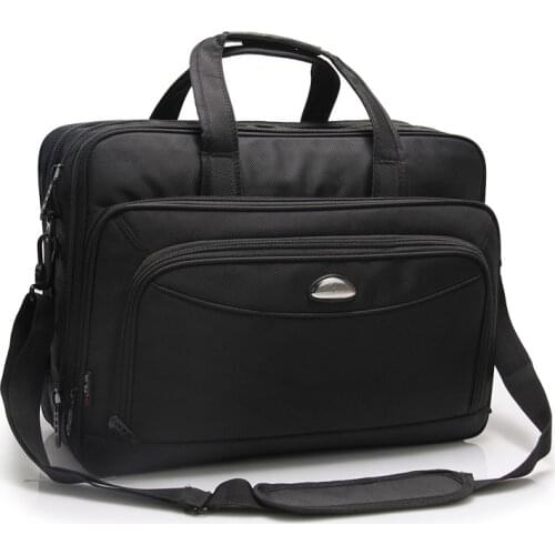 17 Inches Mens Briefcase Business Large Briefcases Waterproof Oxford Extensible Laptop Computer Bag