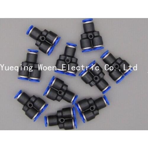 PY12 Pneumatic 12MM Tube Push in Connector Y Union , PY-12 One Touch Air Quick Fitting PY1/2