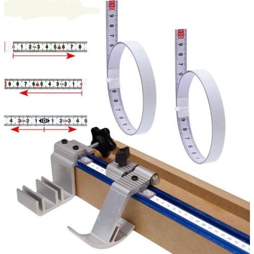 Tape measure with glue tape Self-adhesive ruler Sticky ruler Sticky ruler Steel ruler positive and negative