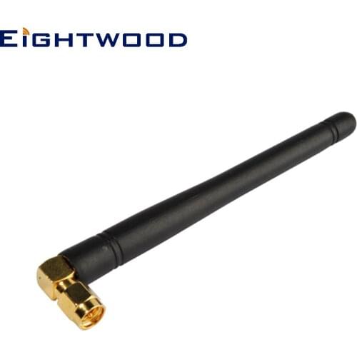 Eightwood GSM 433Mhz 2dbi with SMA Plug Male Right Angle Connector External Antenna for Alarm,ISM,Remote Control,Security System