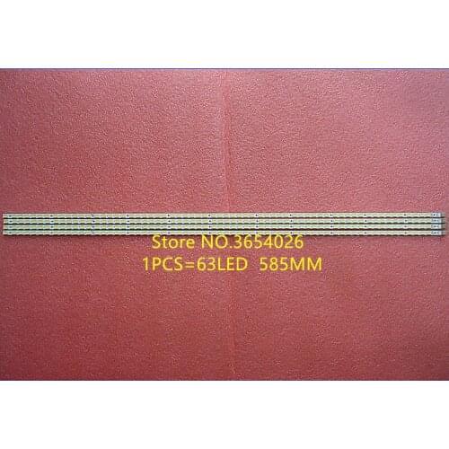 4 Piece/set LED strip SLED 090907 REV.1 AE5260B RUNTK 4339TP 4340TP for LK520D3LB1S KDL-52EX700 63 LED 585MM