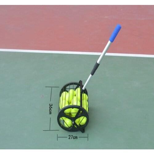 Height Adjustable Tennis Balls Retriever 55 Capacity Basket Stainless Steel Tennis Ball Pick Up Hopper Picking MachineTennis