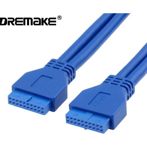 USB 3.0 20 Pin Female to Female PCI Extension Cord for Computer
