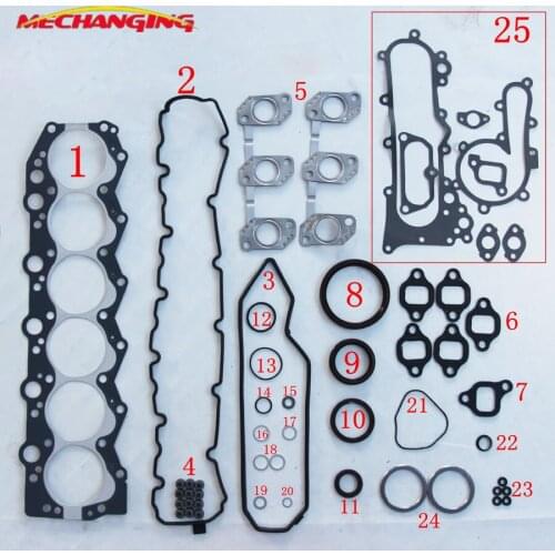 1HZ 1H-Z For TOYOTA LANDCRUISER Pickup COASTER Bus 4.2L Engine Parts Full Set Engine Rebuilding Kits Engine Gasket 04111-17020