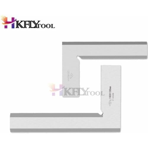 1PCS Stainless Steel 125 x 80mm Bladed 90 Degree Angle Try Square Ruler Broadside L-Shaped 90 Degree Blade Measuring Tool