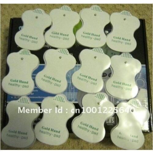100pcs/lot English ectrode Pads For Tens Machine .slimming therapy mchine Reusable Replacement Massage pad