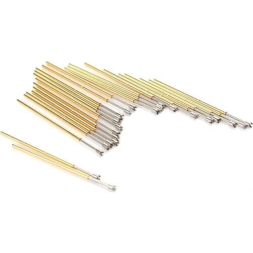 100PCS/package Spring Test Needle PL75-Q2 Four-jaw Plum Blossom Head Outer Diameter 1.02mm Length 33.35mm PCB Probe