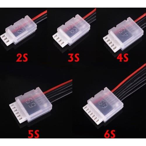 5PCS/10PCS 2S 3S 4S 5S 6S 7S 12S Lipo Battery Balance Charger Cable IMAX B6 Connector Plug Wire / AB clip JST-XH head protection