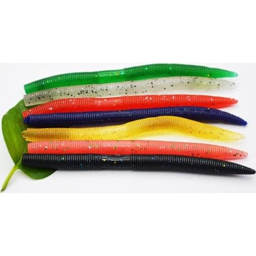 8g/135mm Artificial Breadworm Freshwater Fishing Lure Soft Bait Anti-Corrosion Bionic High Quality Silicone Fishing Bait