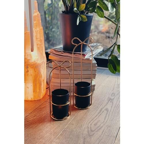 Arma House Decorative Black Candlesticks