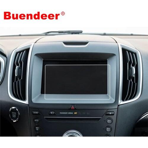 Buendeer Car Navigation Screen Protector for Ford Edge SE SEL ST Titanium 2015-2019, Glass Film for 2019 Ranger XL XLT LARIAT