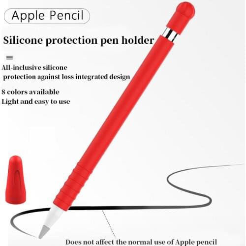 For Apple Pencil 1 Case Soft Silicone Stylus Pen Cover Cases For Apple iPad Protective Non-slip Pen Shell Tablet Pen Sleeve