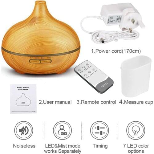 Electric LED Air Humidifier Purifier Ultrasonic Aroma Aromatherapy Diffuser Household Desktop Diffuser Sets