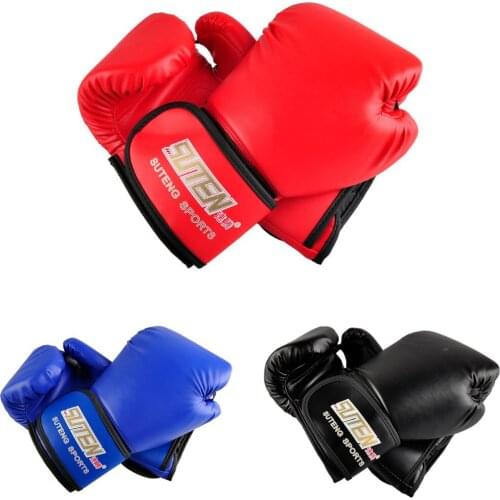 Hot SUTENG PU leather sport training equipment Boxing Gloves