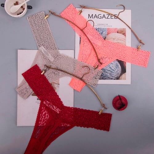 Cotton Womens Panties thongs Underwear Women Lace Soft Briefs Sexy Lingerie low Waist lingerie g-string 3pcs/Lot ac70