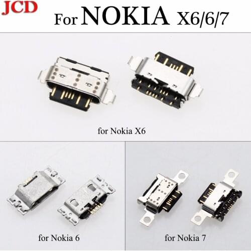 JCD New Type C usb Jack Connector usb Jack Socket Female For Nokia X6 6 7 Micro usb connector charging port USB-C connector