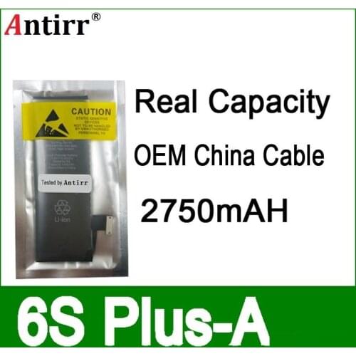 10pcs/lot Real Capacity China Protection board 2750mAh 3.7V Battery for iPhone 6S PLUS zero cycle replacement repair parts 6SP-A
