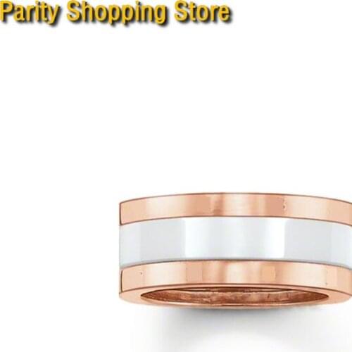 ThomasRS1180 Hot sale Rings rose white size 7 8 9 women men Glam and parity style Rings trendy ring Jewelry
