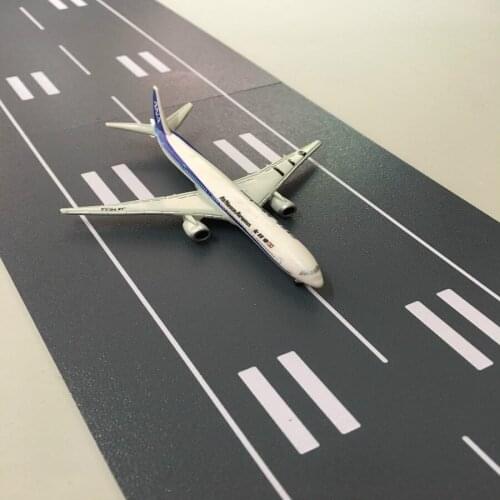 15x10cm 1/1000 simulation passenger aircraft model runway platform civil flight takeoff and landing background sand table toy
