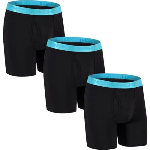 Mens Panties Lingerie Underwear Men Shorts Boxer Bamboo Sexy Mens Boxer Briefs Solid Soft Mens Briefs 3 PCS/Lot Calecon