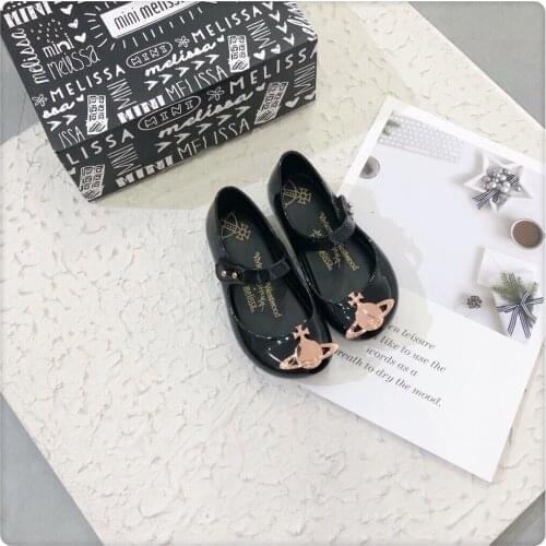 New Mini Melissa Childrens Sandals Princess Neptune Girls Sandals Kids Baby Fashoin Beach Sandals Toddler Melissa Shoes HMI056