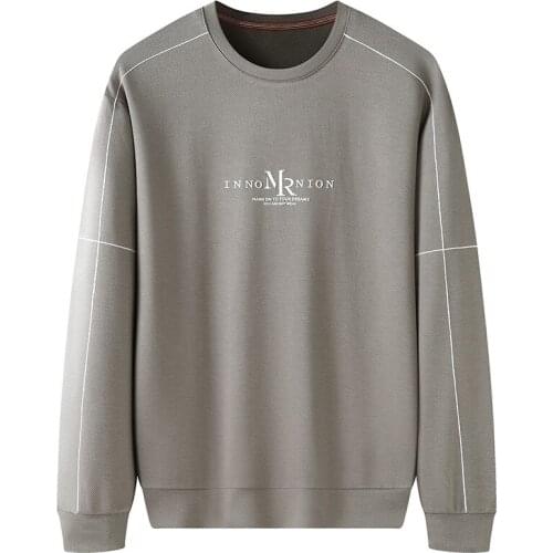 New Arrival Suepr Large Autumn Young Men Fashion Casual Round Neck Coat Sweatshirts O-neck Plus Size L XL 2XL3XL4XL5XL6XL7XL8XL