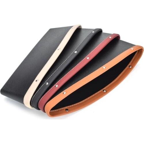 1pc Car Seat Gap Filler Organizer Drop Catcher Pocket Between Seat And Console Car Side Stowing Holder For Phone Accessories
