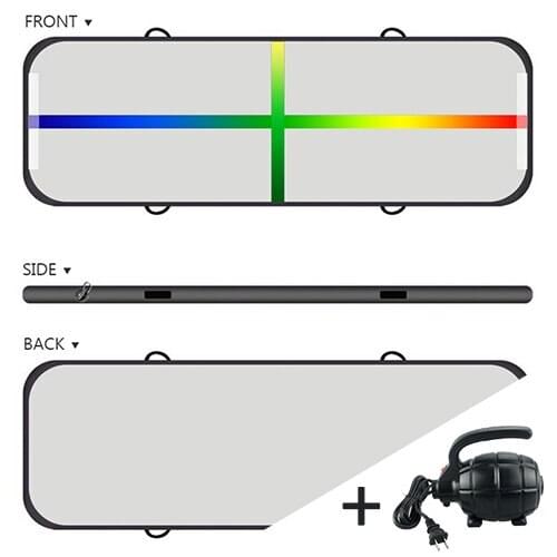 Portable Gymnastics Airtrack Free Pump Home Use Air Floor Mattress 3M*1M*0.1M Fitness Yoga Gym Track Tumbling Sport Mat Jumping