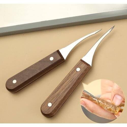 Shrimp Line Remove Kitchen Tools Lobster Cleaning Peeler Shrimp Intestines Cutting Pry open Oysters Shellfish Practical Seafood