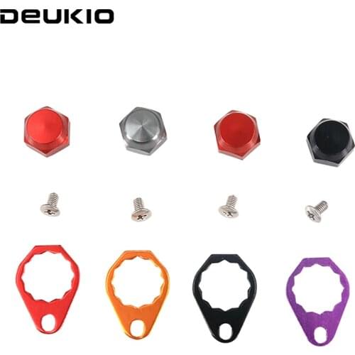 DUEKIO M8 Fishing Reel Spool Nut Lock Aluminum alloy Replacement Piece Set For ABU DAIWA Bait Casting Handle DIY Accessories