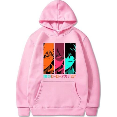 My Hero Academia Cosplay Unisex Hooded Sweater Long Sleeve Casual Boku No Hero Academia Cosplay Sweater Gift for Friends